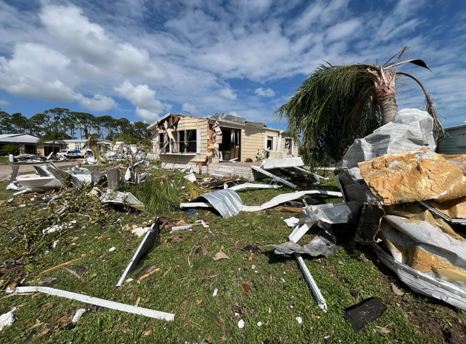 Fort Pierce, Fla. (Oct. 12, 2024) - Damage from Hurricane Milton. (FEMA Photo by Patrick Moore/Released)