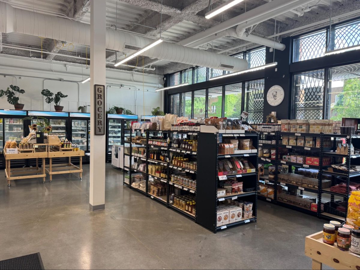 Take Root Farm Stop in Omaha, Nebraska, sells groceries, soap, and art from 60 local vendors. Shopping locally is often cited as a strong climate solution, as local food requires less fossil fuel-heavy transport. Image from Victoria Bogatz.